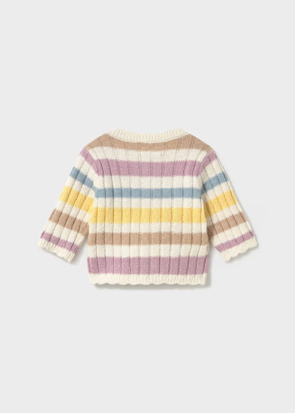 2301 Striped Long Cardigan