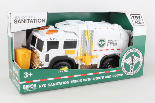 NY206006 NYC SANITATION GARBAGE TRUCK W/LIGHTS & SOUND