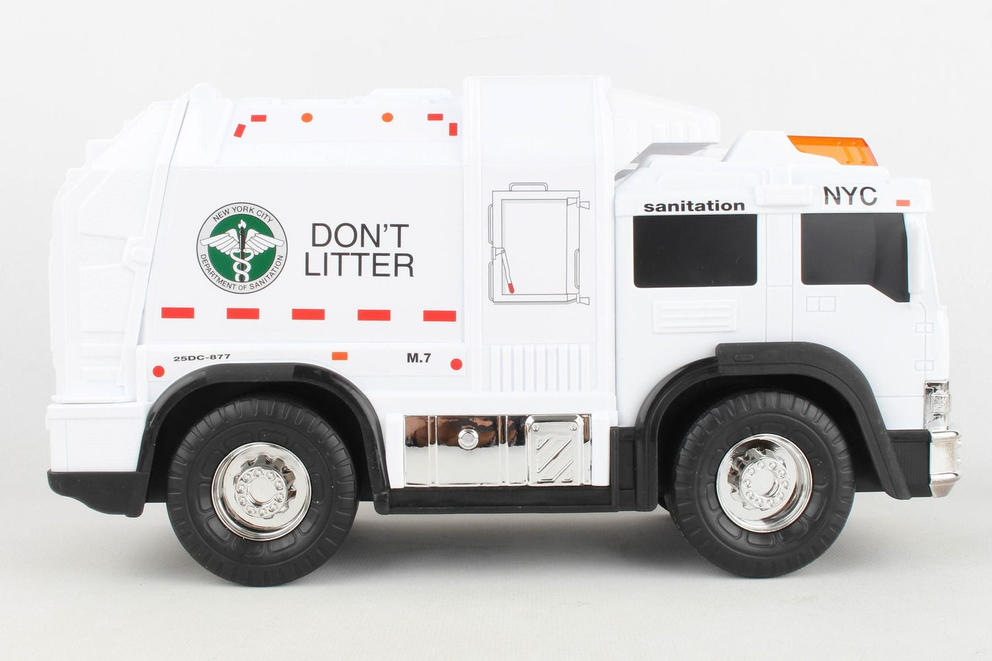 NY206006 NYC SANITATION GARBAGE TRUCK W/LIGHTS & SOUND