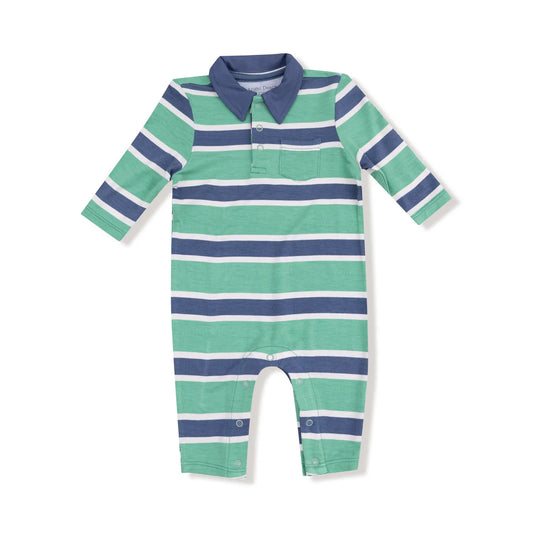 Rugby Stripe Polo Romper