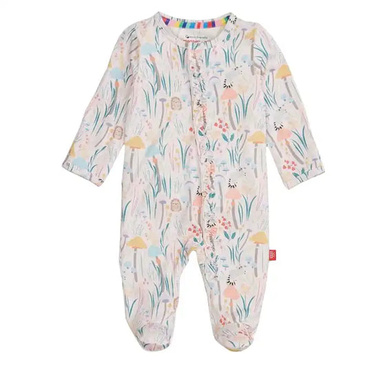 Shroom and Bloom Magnetic Ruffle Footie